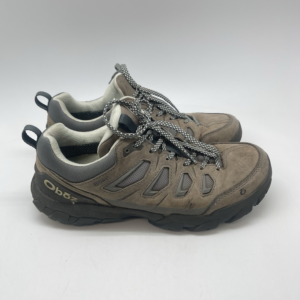 Oboz Boots Womens‎ 8 Cedar Mid Brown BDry Hiking Waterproof Leather Shoes